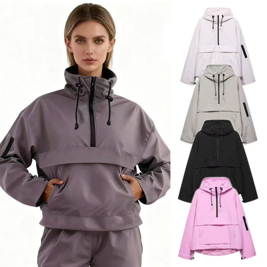 Casual Sports Hooded Jacket Top Outdoor Jacket Coat