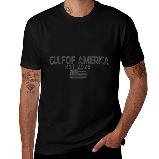 Golfo de EE. UU. América Est 2025 Bandera Americana Golfo para Hombres Mujeres Camiseta Resistente al Olor
