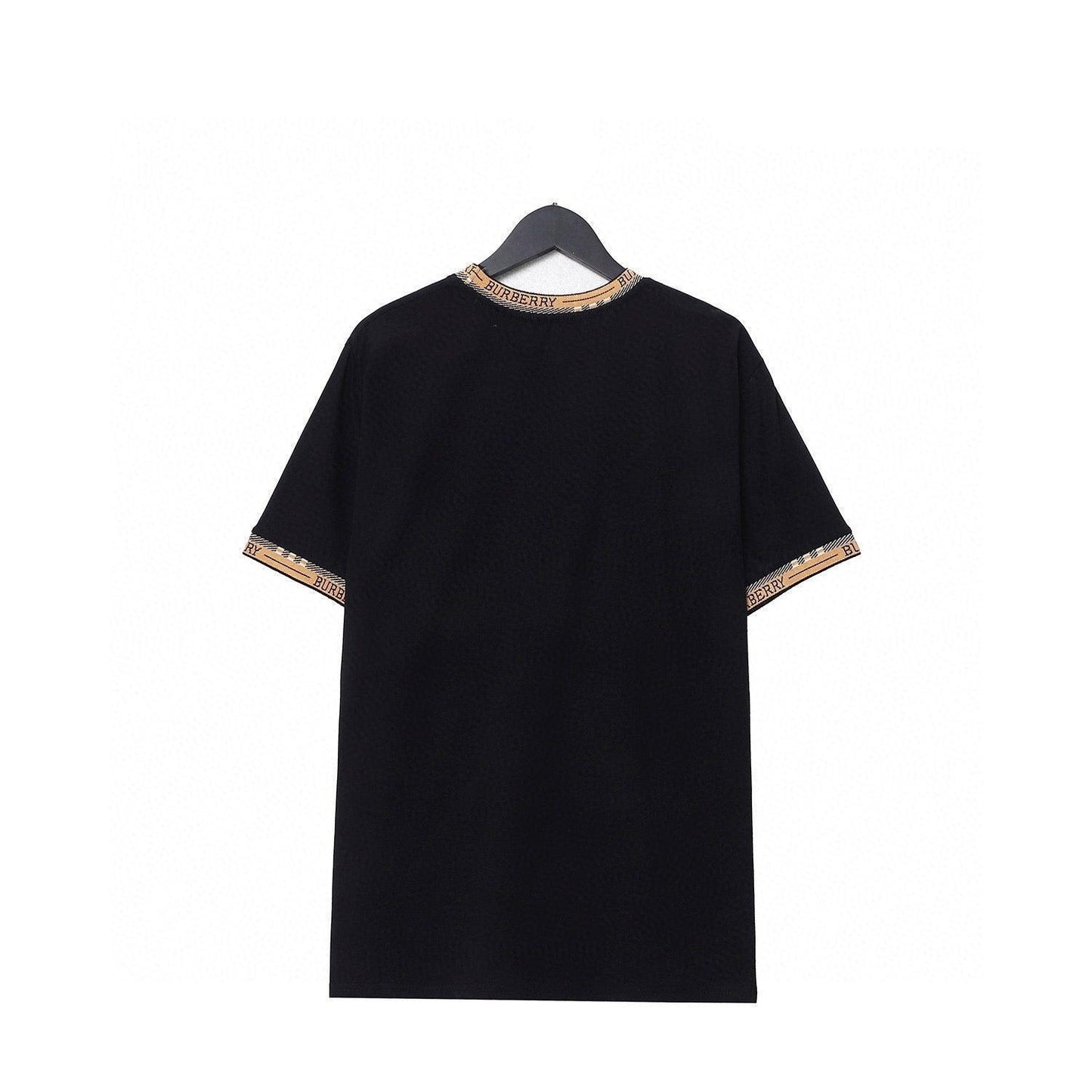 Burberry T-Shirt Without Collar 'Black & Beige'