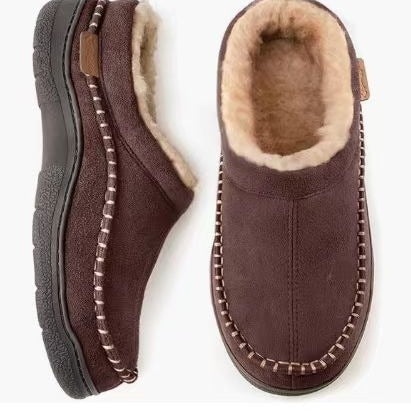 Men's Home Boots With Non-Slip Warm Fleece-Lined