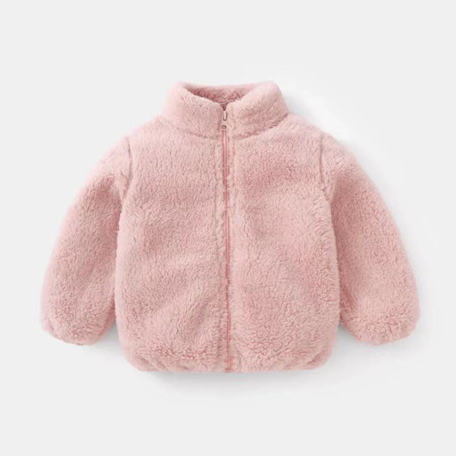 Girls' Jackets, Autumn And Winter New Children's Clothing, Children's Plush Outerwear