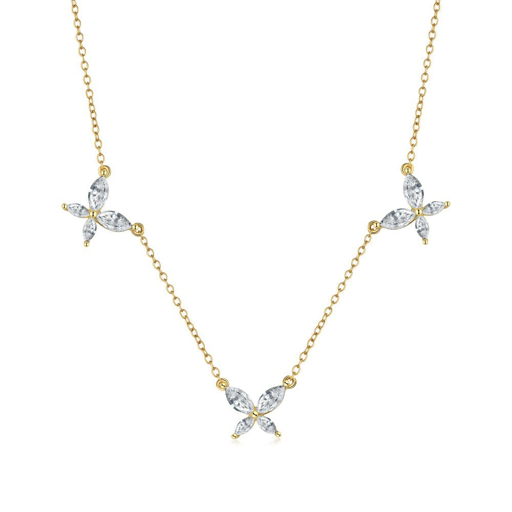 S925 Sterling Silver Butterfly Necklace