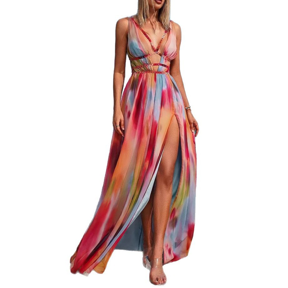 Vestido con abertura para mujer estilo fashion con cordones Consulta la tabla de tallas en "más detalles"