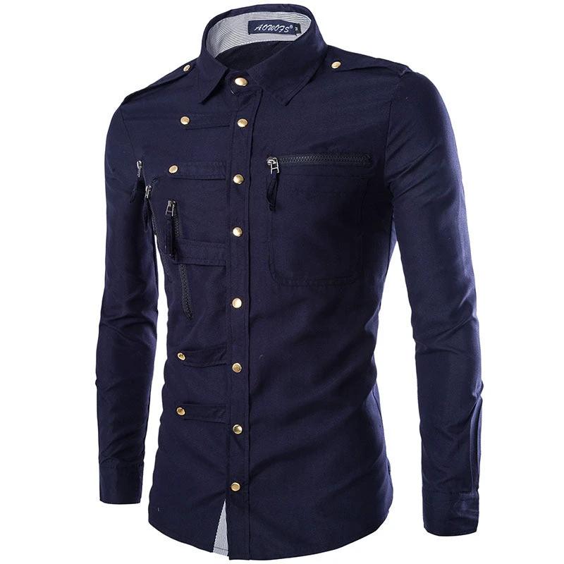 Men's Slim Fit Cotton Dress Shirt
