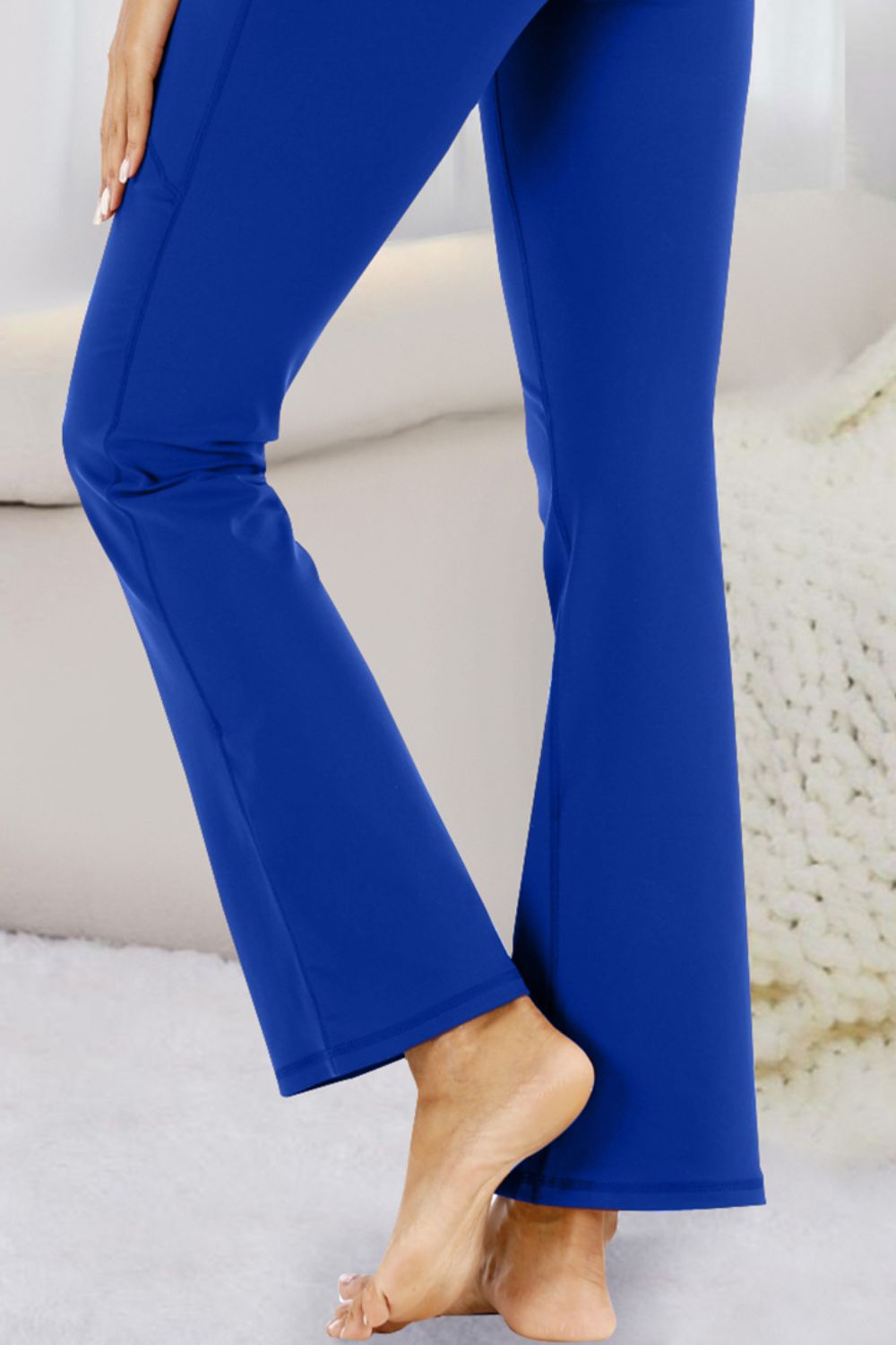 Pantalones deportivos de talle alto con bolsillos