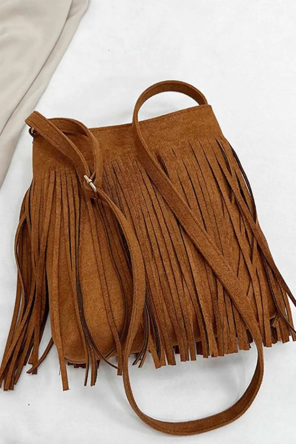 Accessories Trendsi Suede Fringe Bag + Everyday Style + Women's Crossbody + Chic, Small