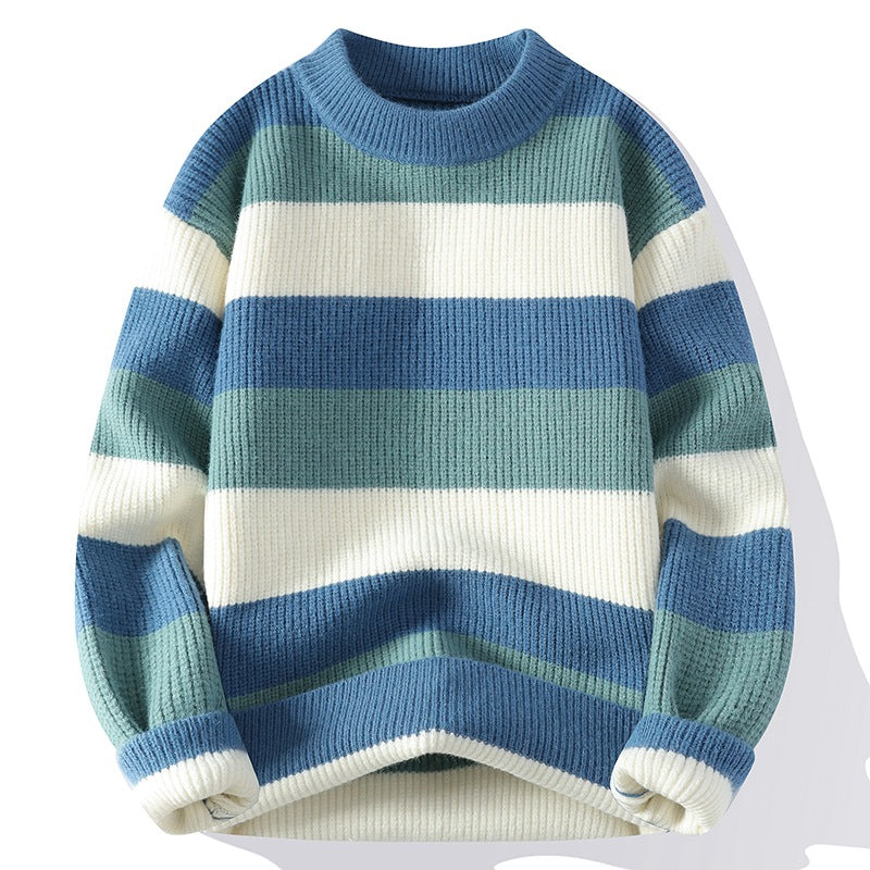 Mens New Autumn Winter Half Neck Sweater