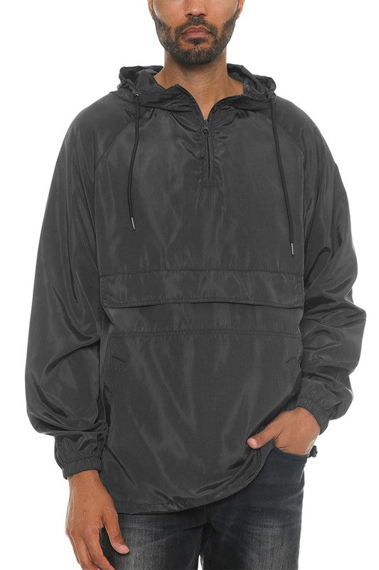 Chaqueta Anorak Rompevientos con Bloques de Color