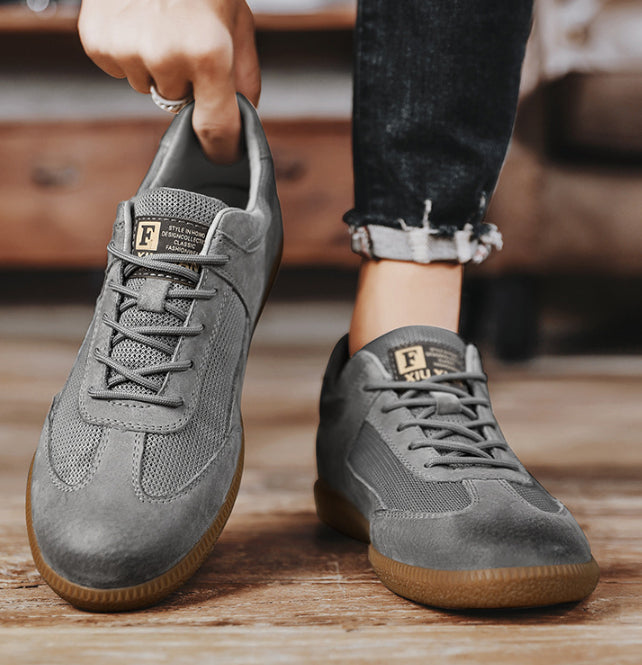 Top Layer Pigskin Leather Casual German Shoes