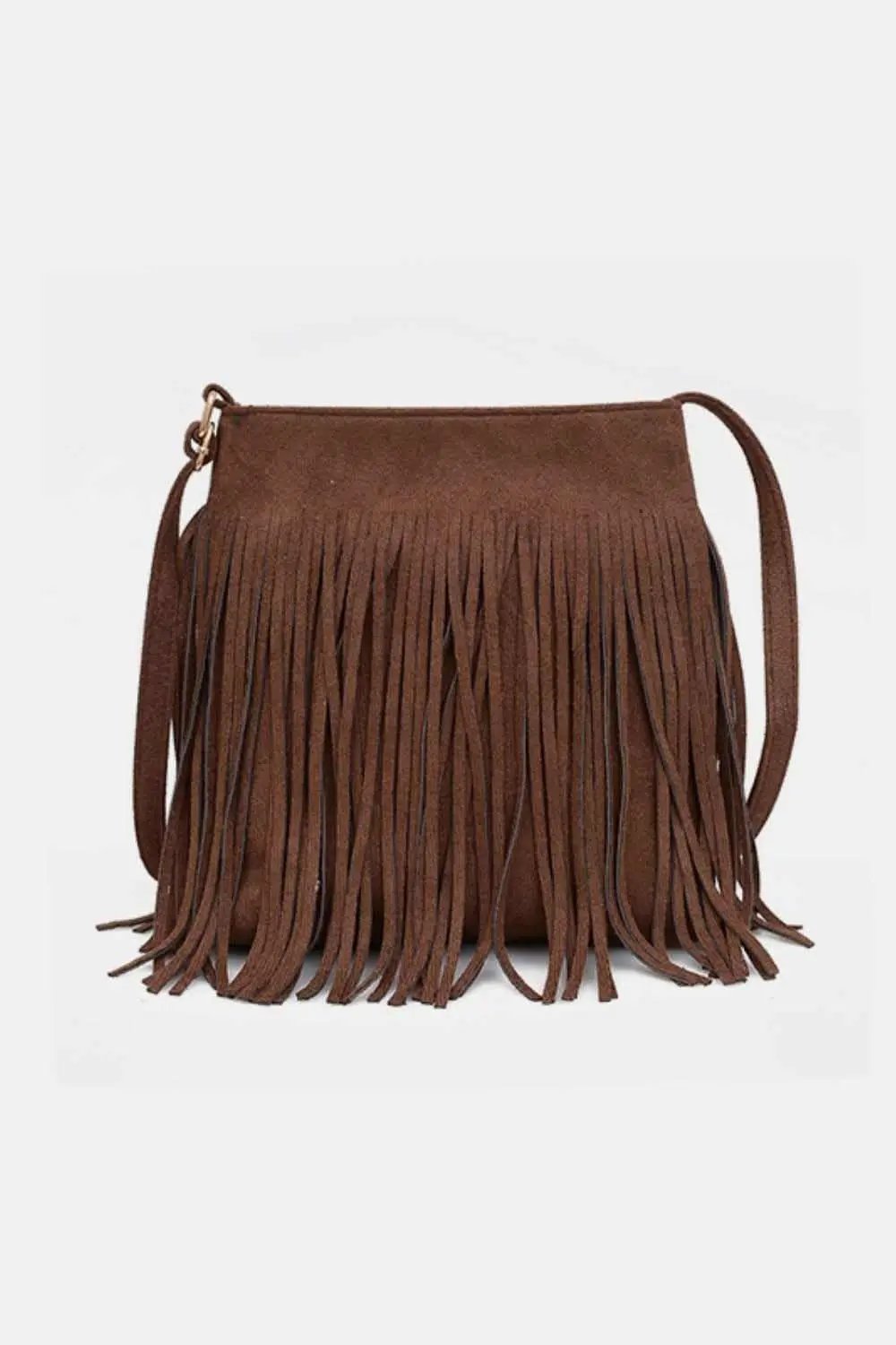 Accessories Trendsi Suede Fringe Bag + Everyday Style + Women's Crossbody + Chic, Small