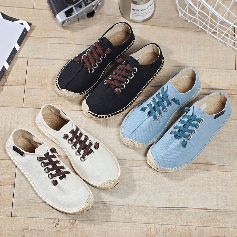 Men's Lace-up Canvas Shoes