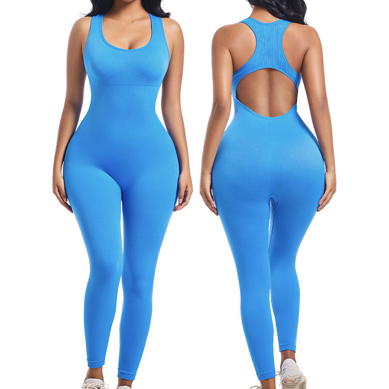 Womens Long-style One-piece Yoga Suit