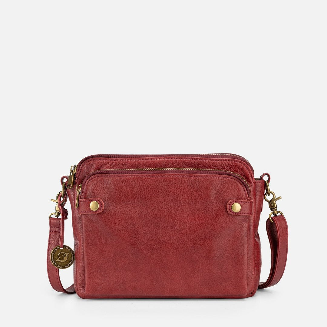 Retro Three-Layer Messenger Bag Travel Bag