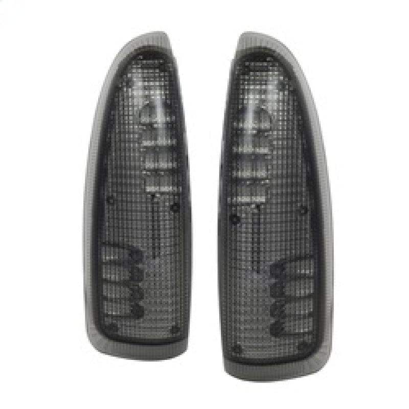 xTune Ford Superduty F250-F650 03-07 Lente de señal de espejo LED ámbar - Humo ACC-LED-FDSD99-MR-SM