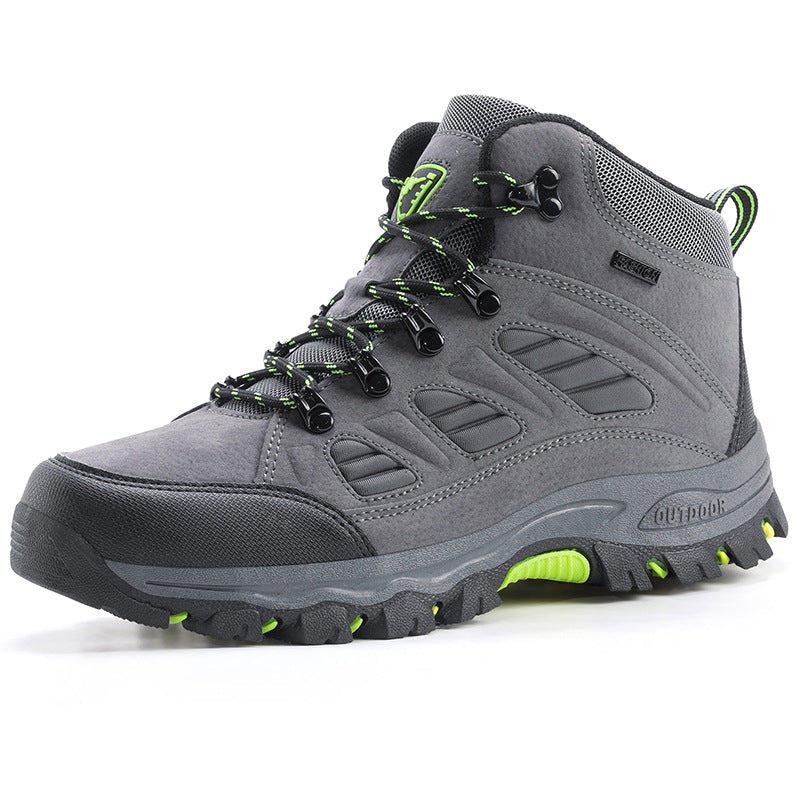 Couple's High-top Breathable Waterproof Non-slip Camping Leisure Mountaineering Shoes