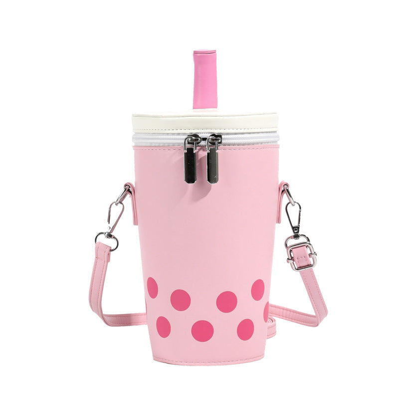 Women's Milk Tea Messenger Phone Bag Messenger Bag