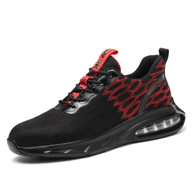 Flying Woven Mesh Lace-Up Shoes