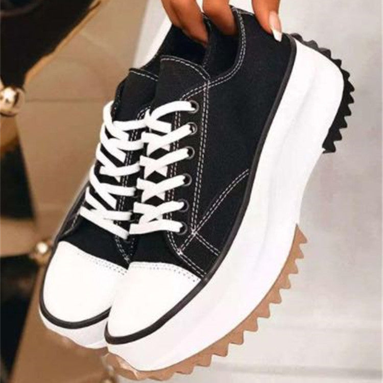 Women's Low-top Platform Canvas Shoes