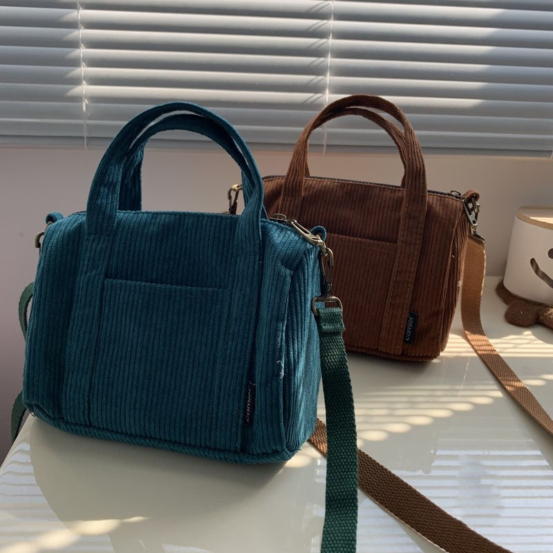 Mini Corduroy Travel Bag