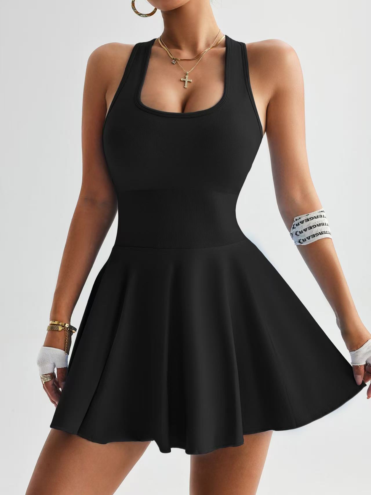 Vestido de yoga de mujer de cintura alta
