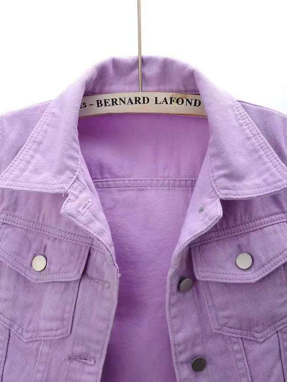 Full Size Cropped  Denim Jacket Plus Size