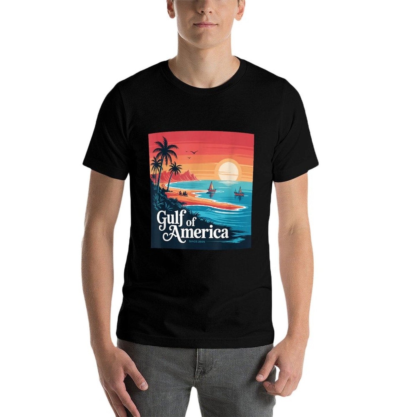 Gulf of US America Vintage 1970s Versatile T-Shirt