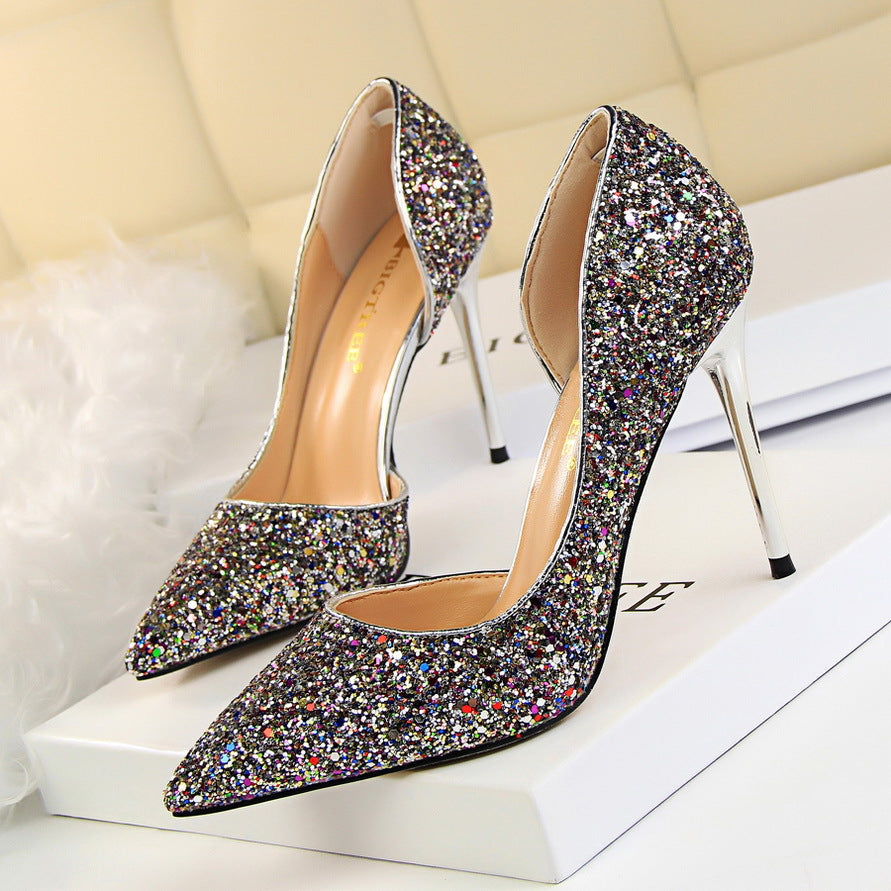 Women's Sequin Stiletto Heels