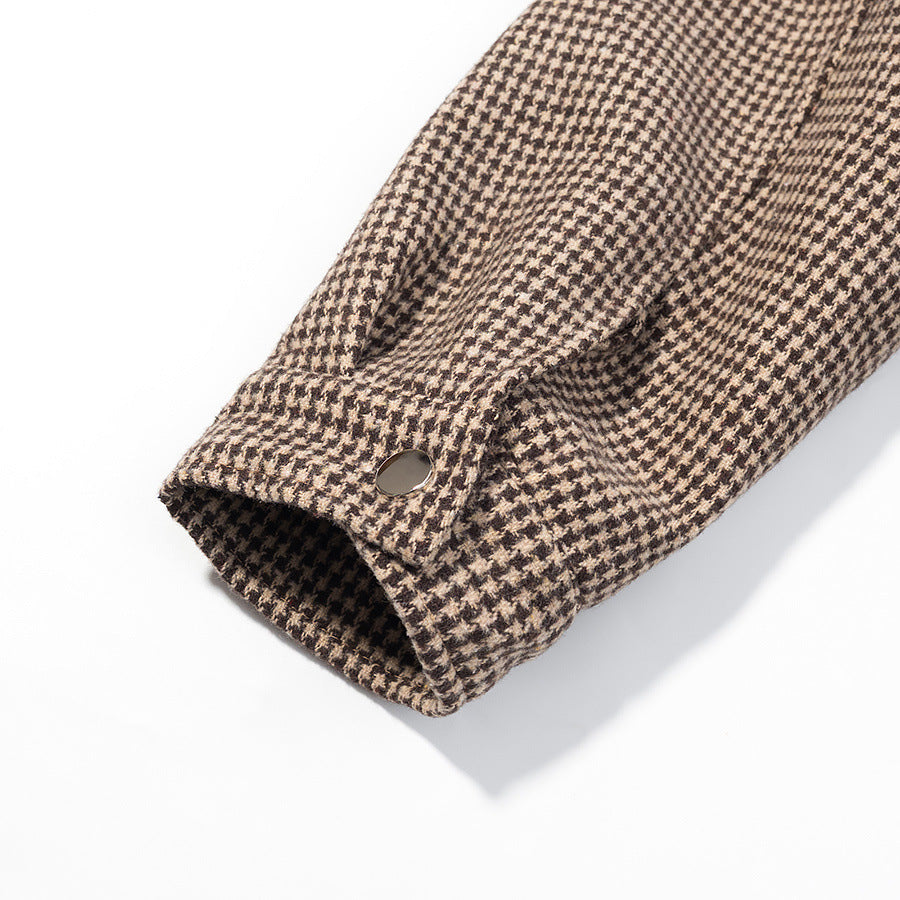 Women's Fashionable Simple All-Match Plaid Coat