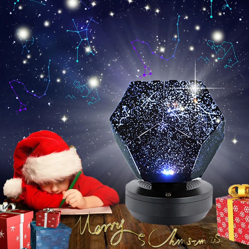 Proyector de Luces Nocturnas con Altavoz Bluetooth, Lámpara LED de Galaxia Estrellada
