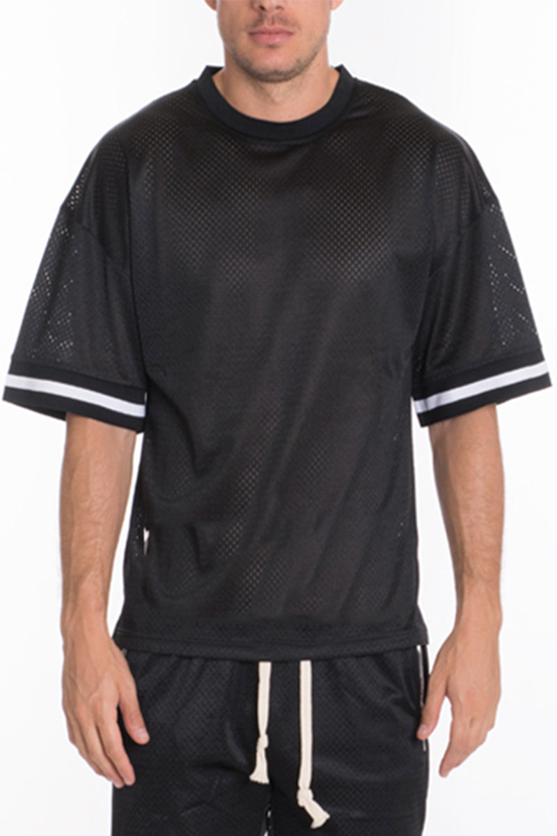 Conjunto de camiseta de malla y pantalón corto de baloncesto