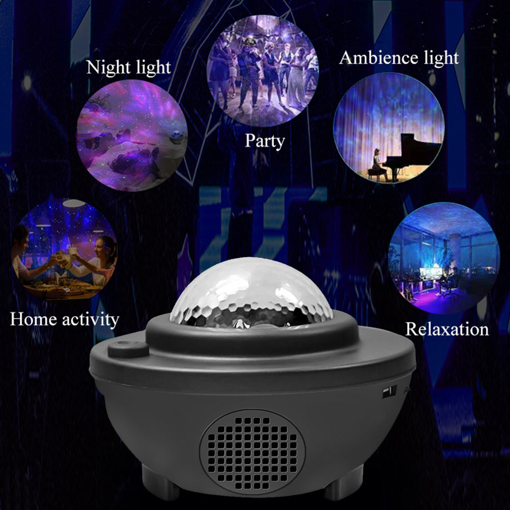Proyector de Galaxia y Cielo Estrellado de Colores con Altavoz Bluetooth