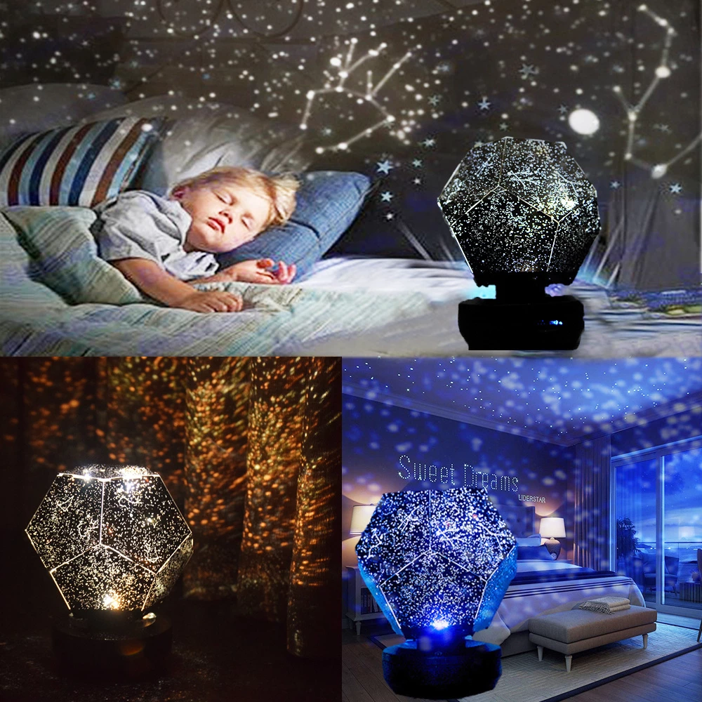Proyector de Luces Nocturnas con Altavoz Bluetooth, Lámpara LED de Galaxia Estrellada