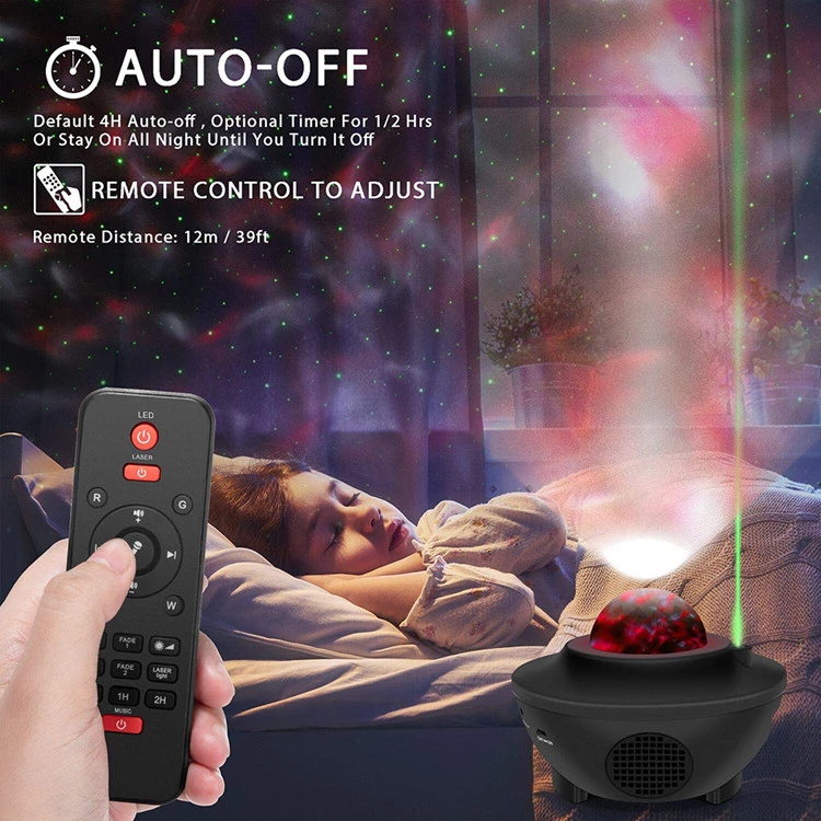 Proyector de Galaxia y Cielo Estrellado de Colores con Altavoz Bluetooth