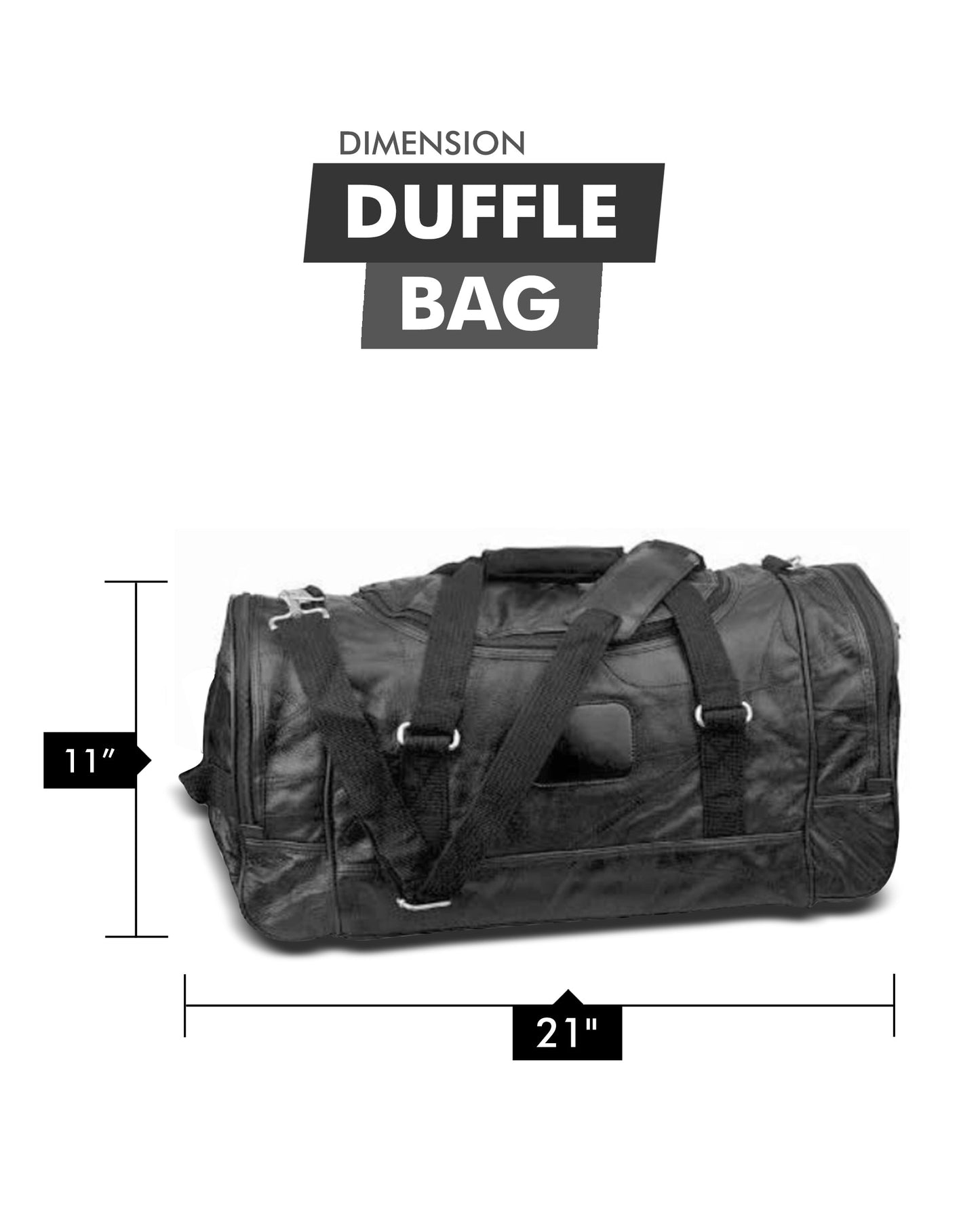Bolsa de Gimnasio Clásica 21 de Piel