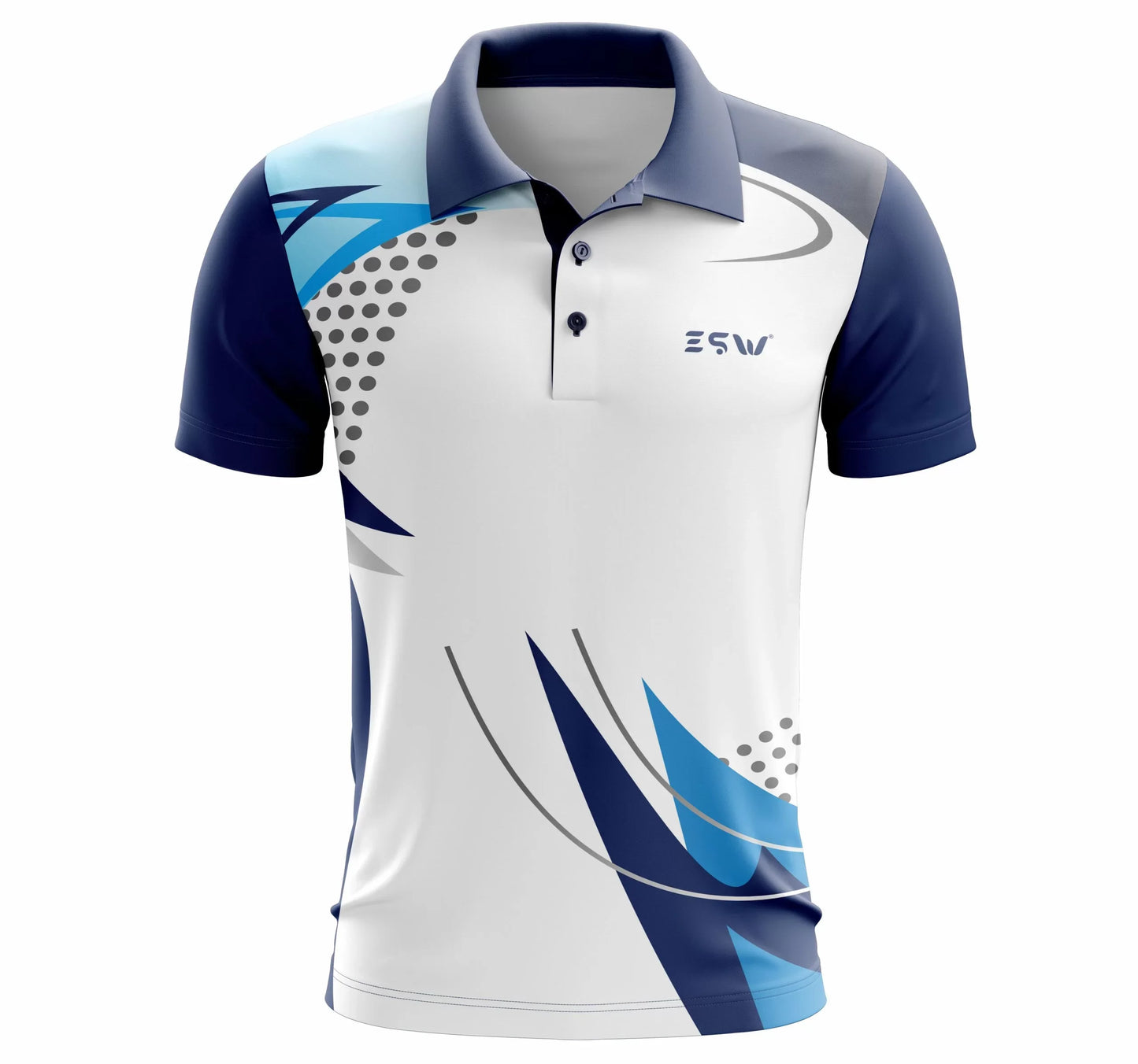 Camiseta/Jersey Deportivo Estampado de Manga Corta para Hombre - Multicolor