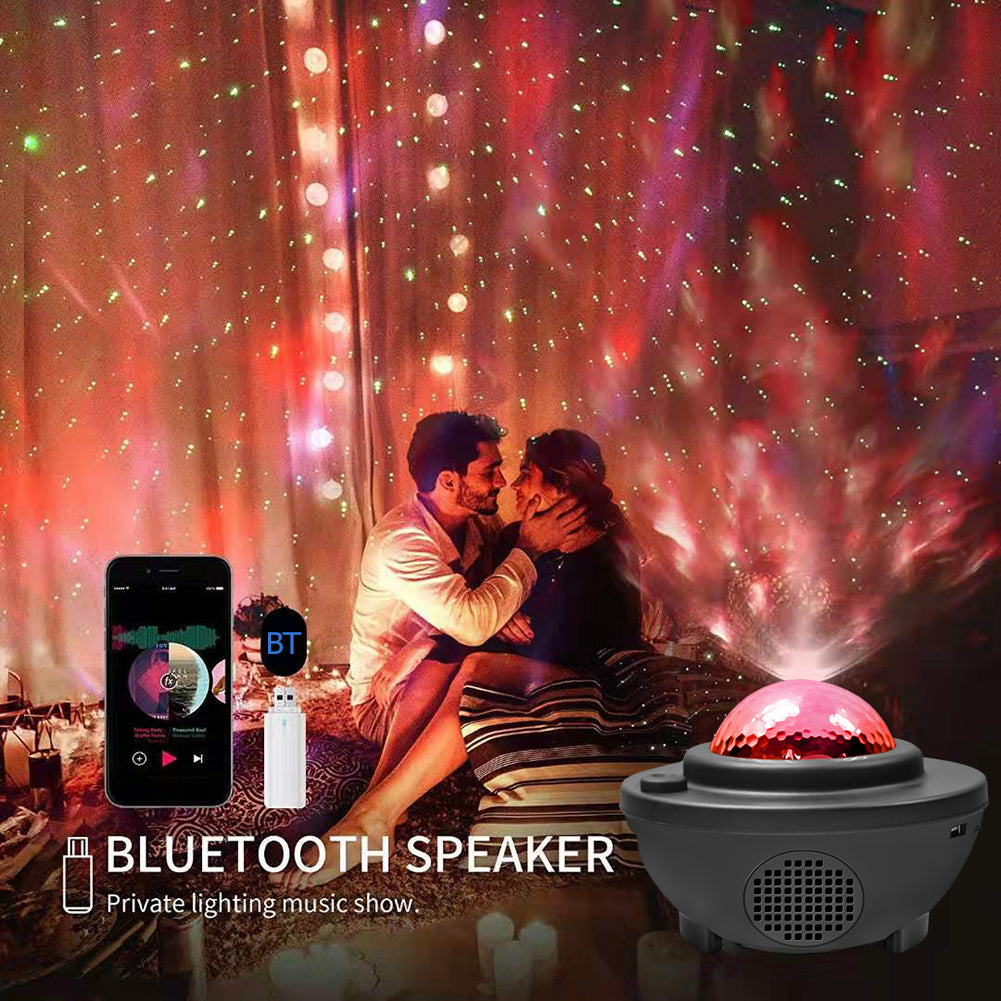 Proyector de Galaxia y Cielo Estrellado de Colores con Altavoz Bluetooth