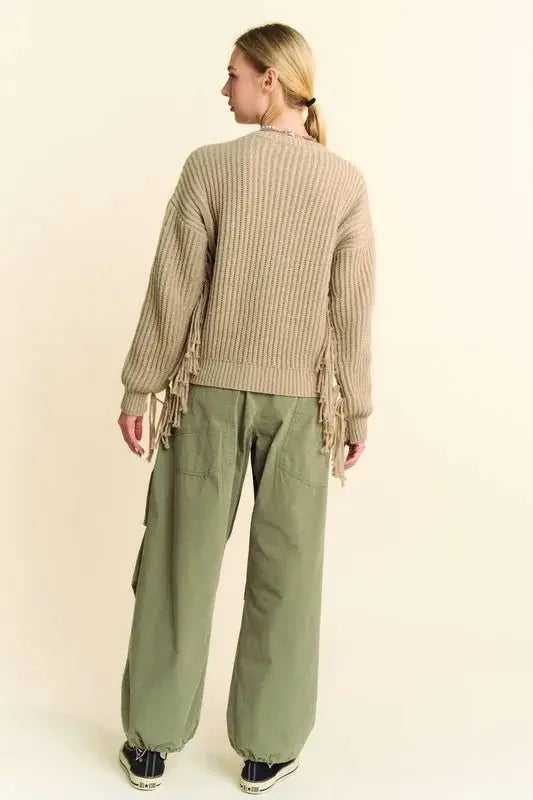 Trendsi Davi & Dani Baggy Pants Women's Casual Drawstring Trousers with Pockets