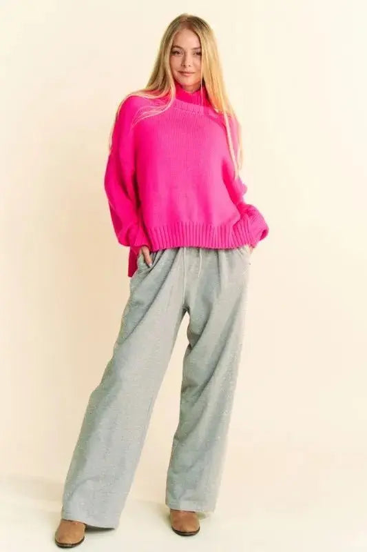 Trendsi Rhinestone Wide Leg Pants Women's Party Glam Elastic Waist Trousers