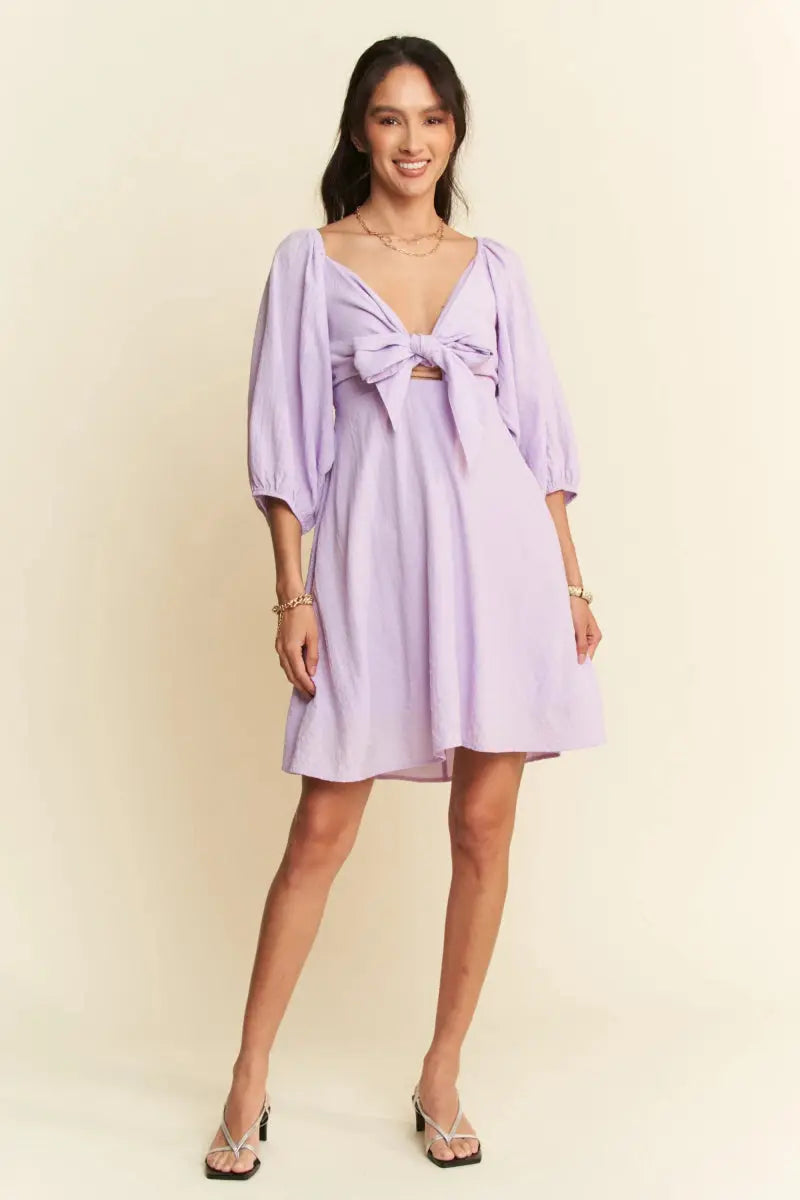 Dresses Trendsi Puff Sleeve Mini Dress Women's Casual Smocked Dress Cute & Flattering