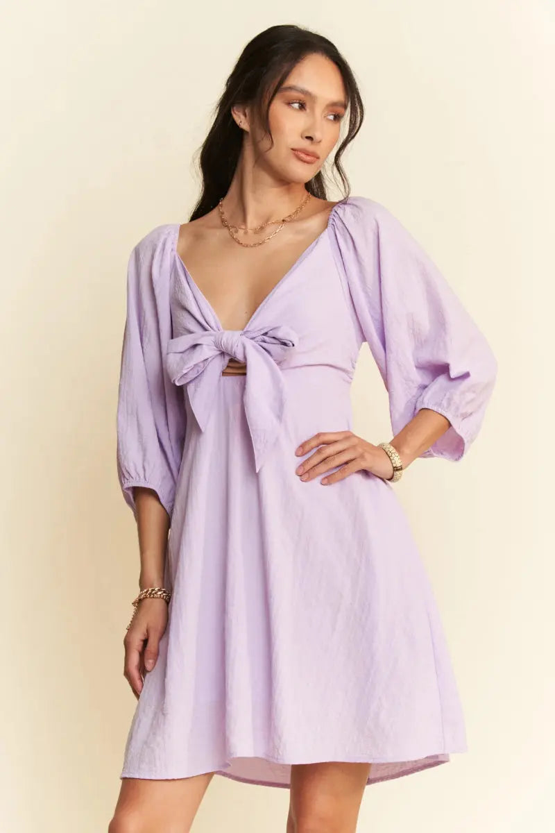 Dresses Trendsi Puff Sleeve Mini Dress Women's Casual Smocked Dress Cute & Flattering