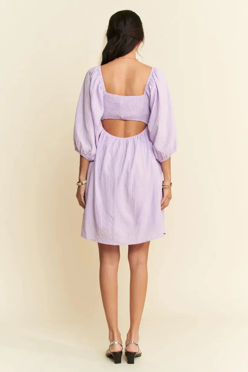 Dresses Trendsi Puff Sleeve Mini Dress Women's Casual Smocked Dress Cute & Flattering