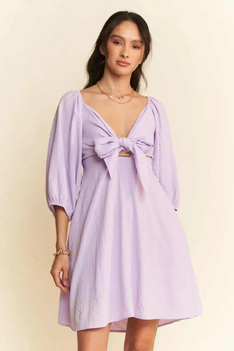 Dresses Trendsi Puff Sleeve Mini Dress Women's Casual Smocked Dress Cute & Flattering