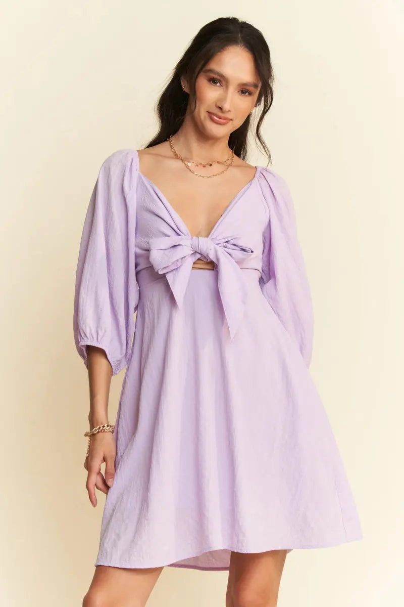 Dresses Trendsi Puff Sleeve Mini Dress Women's Casual Smocked Dress Cute & Flattering