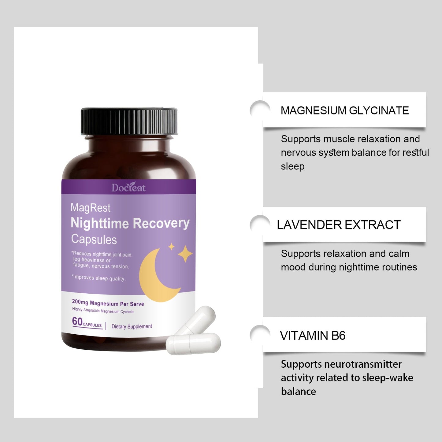Nighttime Recovery Support Capsules