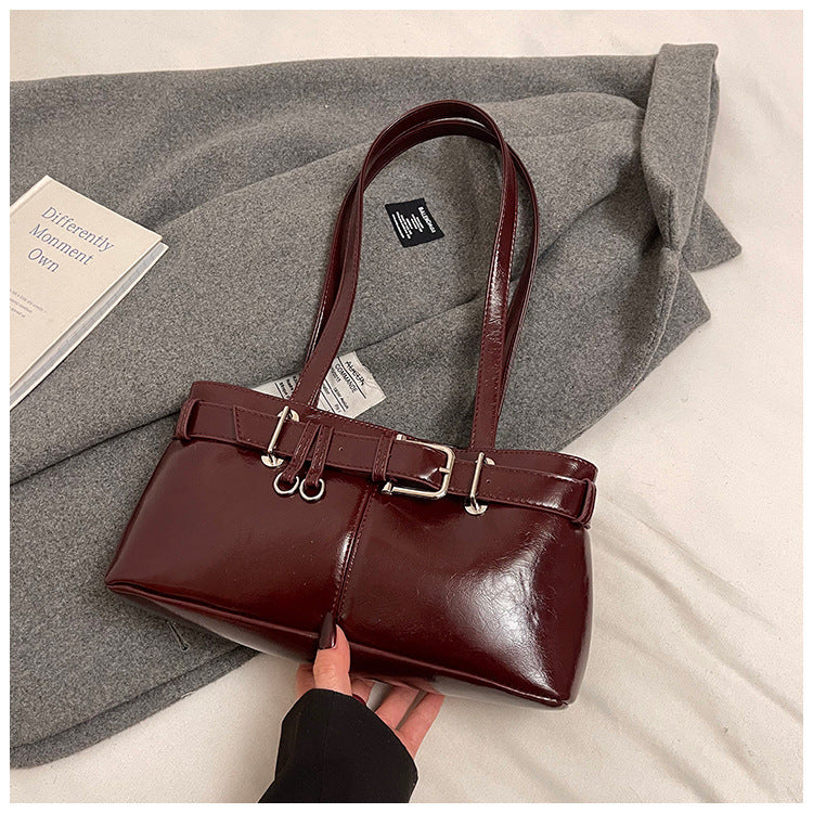 Commuter Texture Underarm Shoulder Handbag Travel Bag