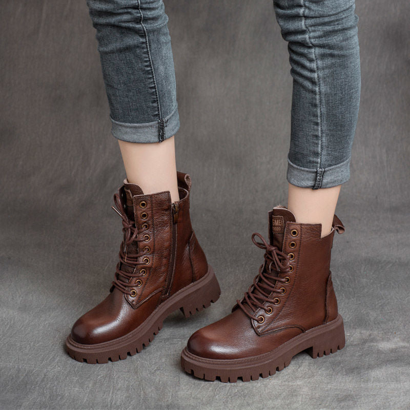 Women's Martin Boots British Style Short