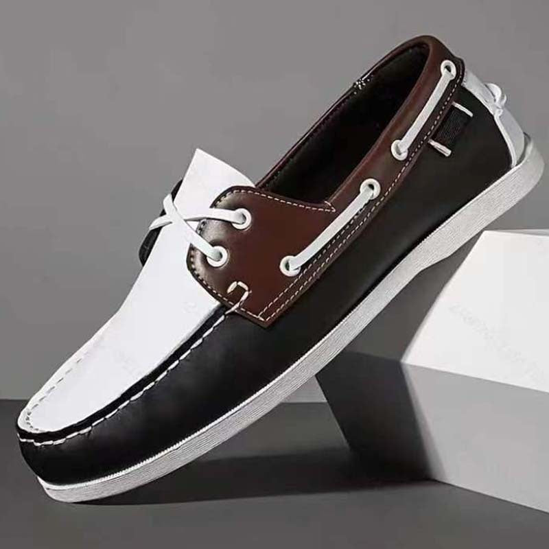 Men's Business Casual Leather Flats