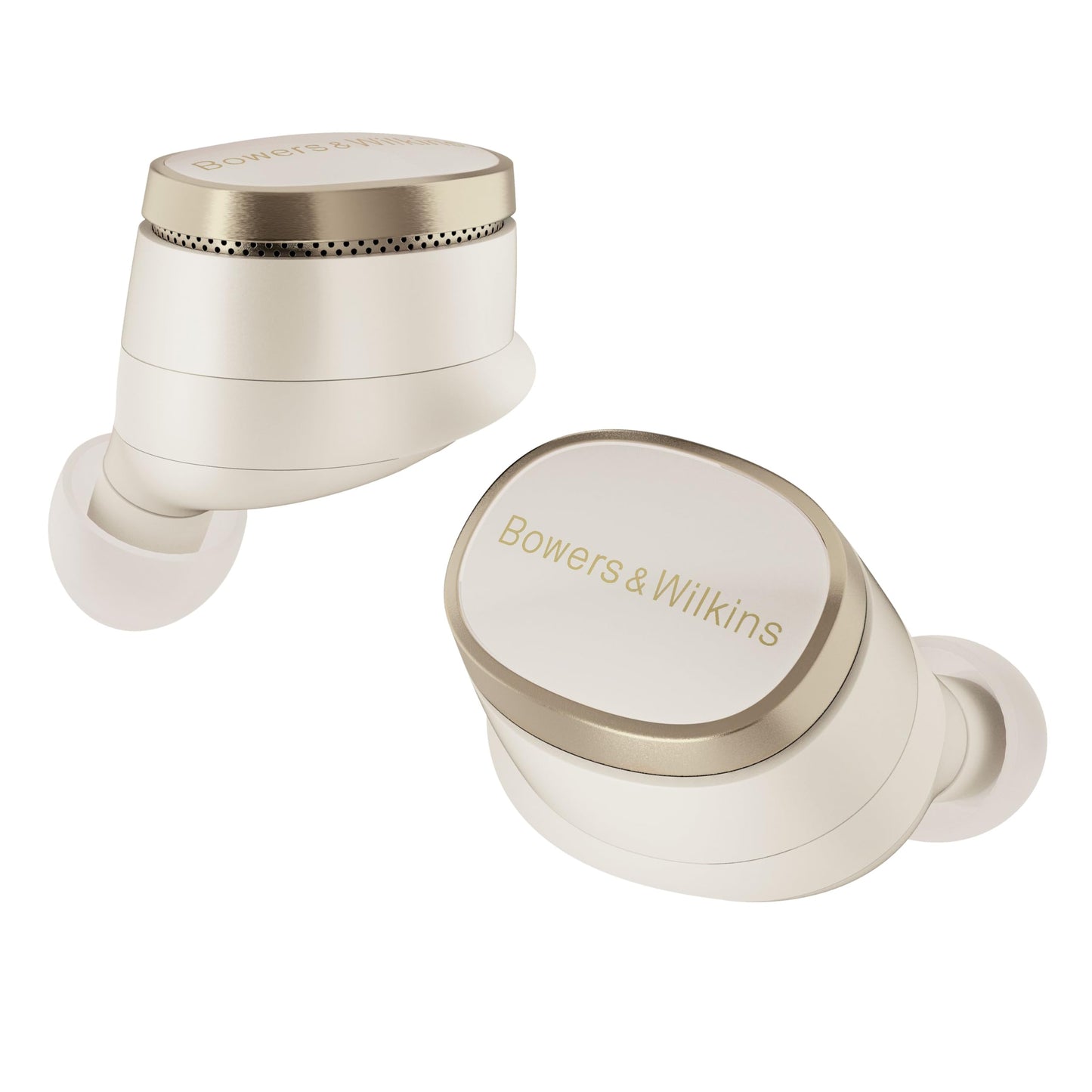 Bowers & Wilkins Pi8 Wireless Earbuds (Dove White) in-Ear Bluetooth Earphones with Qualcomm Chipset & aptX Lossless Active Noise Cancelling Earbuds 3 Built-in Mics 15-Min Quick Charging
