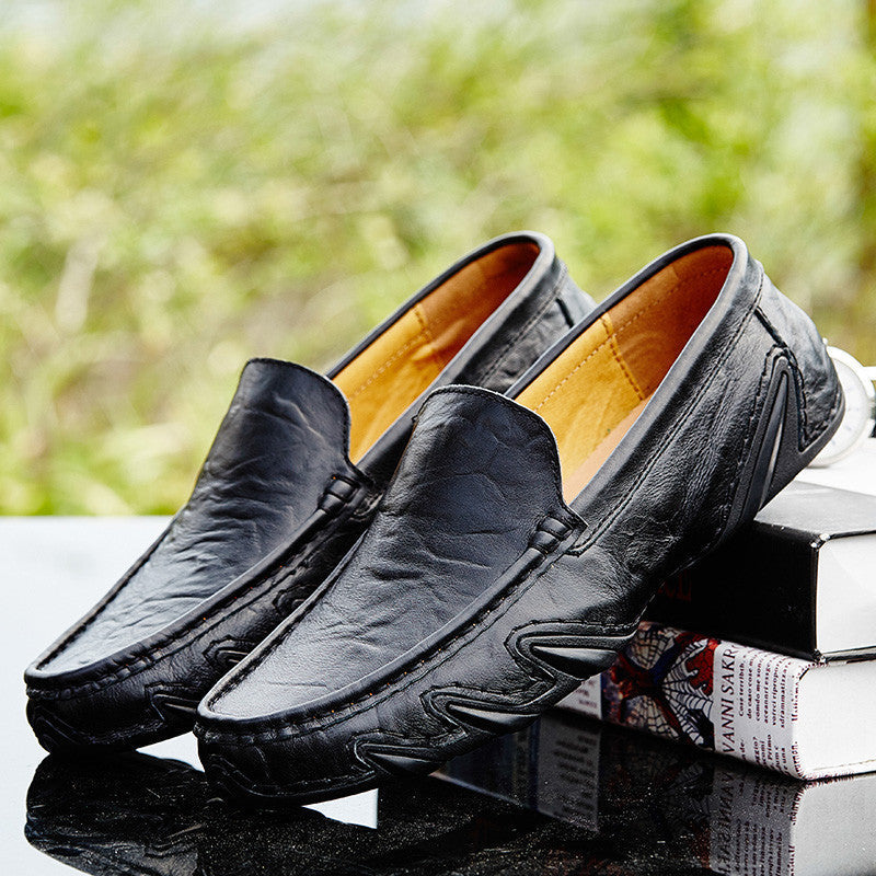 Men's Retro British Style Leather Shoes