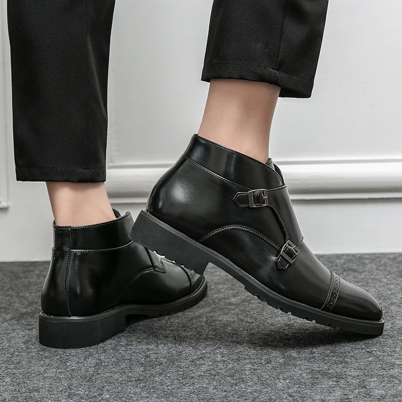 Men's High-Top Pointed Retro Martin Boots